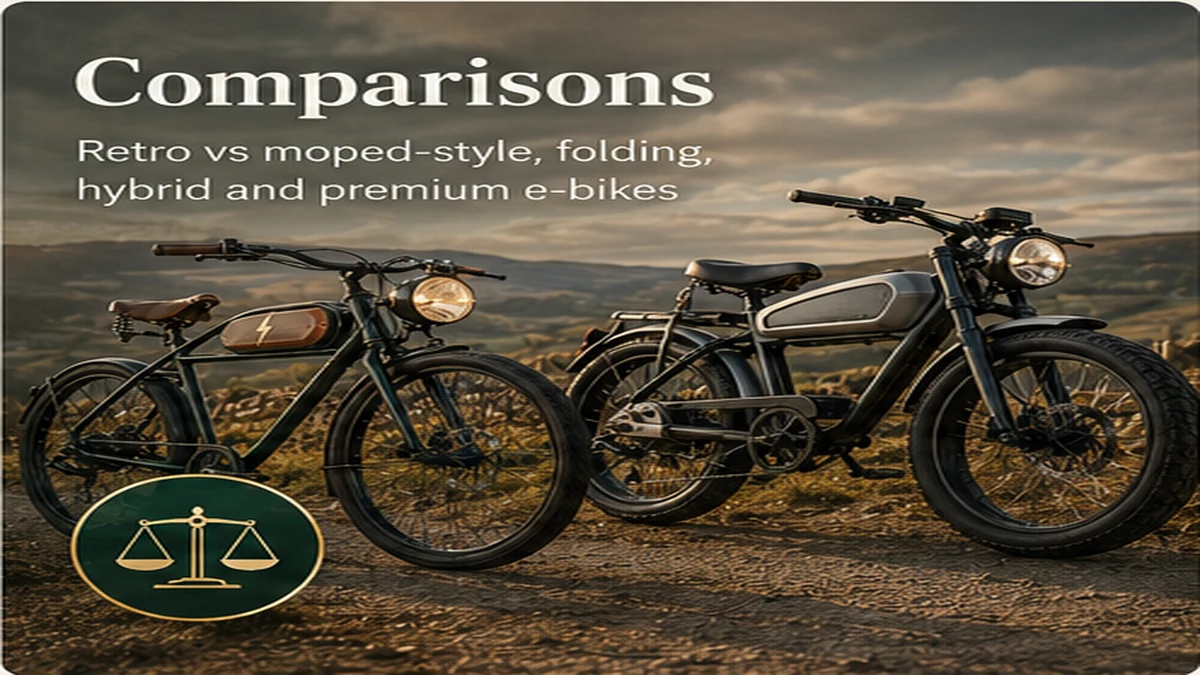 Electric bike comparison guide illustration